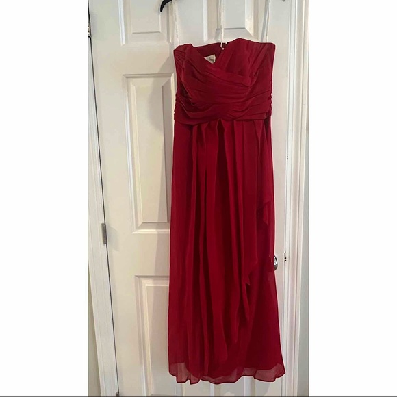 Davids Bridal strapless gown size 12 - Picture 2 of 5